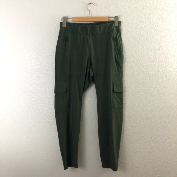 Athleta Olive Green Track Pants - Picture 2 of 5